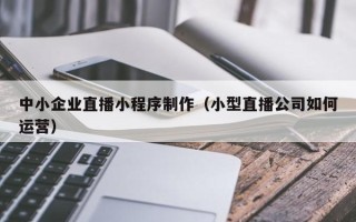 丹东中小企业直播小程序制作（小型直播公司如何运营）