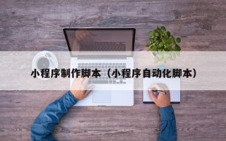 丹东小程序制作脚本（小程序自动化脚本）